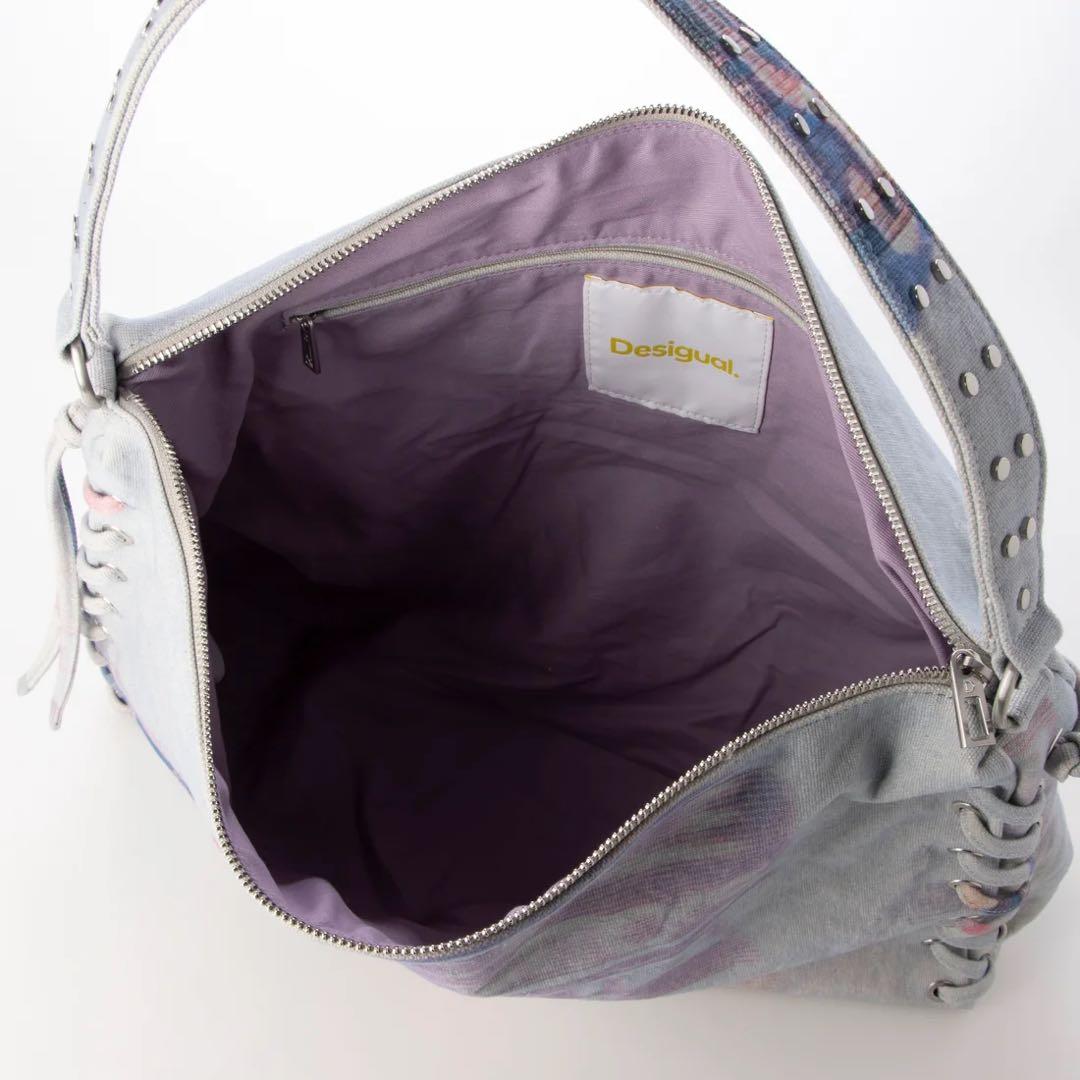 Desigual レースアップショルダーバッグ