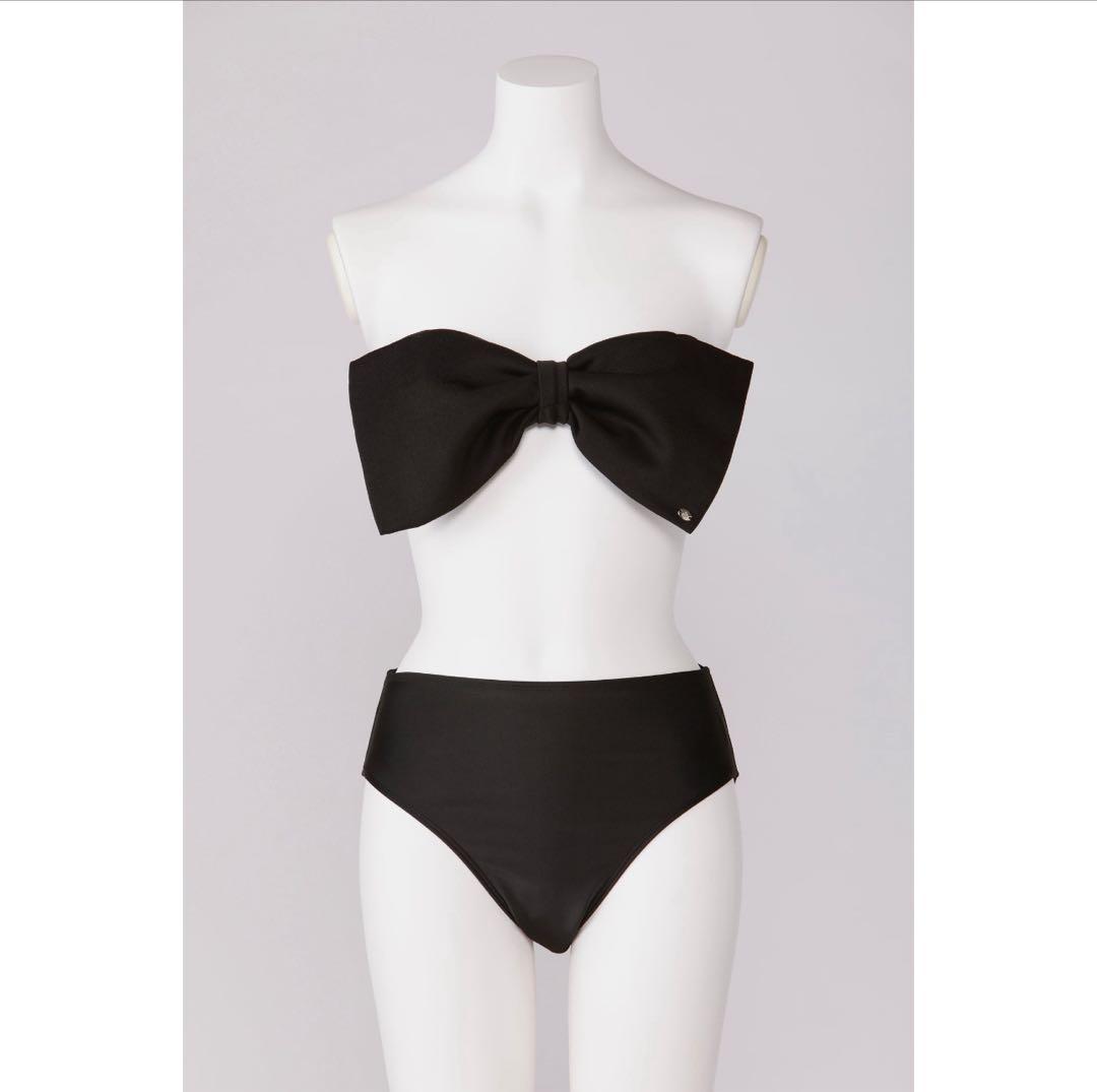 judin 2way ribbon motif swimwear Lサイズ 黒