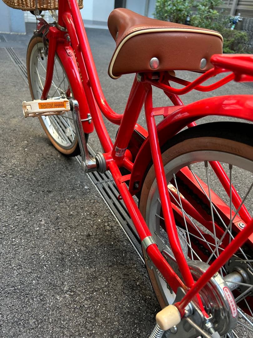 【東京都内】引渡し限定HACCHI 子供用自転車 レッド バスケット付き