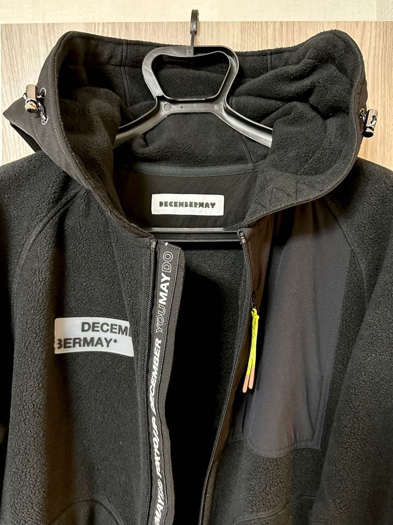 【美品】DECEMBERMAY フード付きフリースジャケット／4（L）