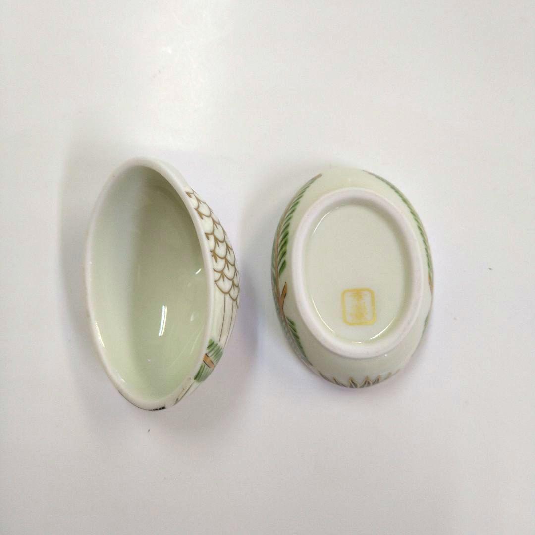 有田焼　錦　巣篭もり鶴　珍味入れ６個セット