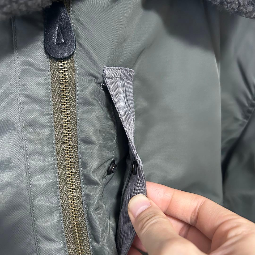 beams+ フライトジャケット ミリタリー ボアジャケット タロンジップ