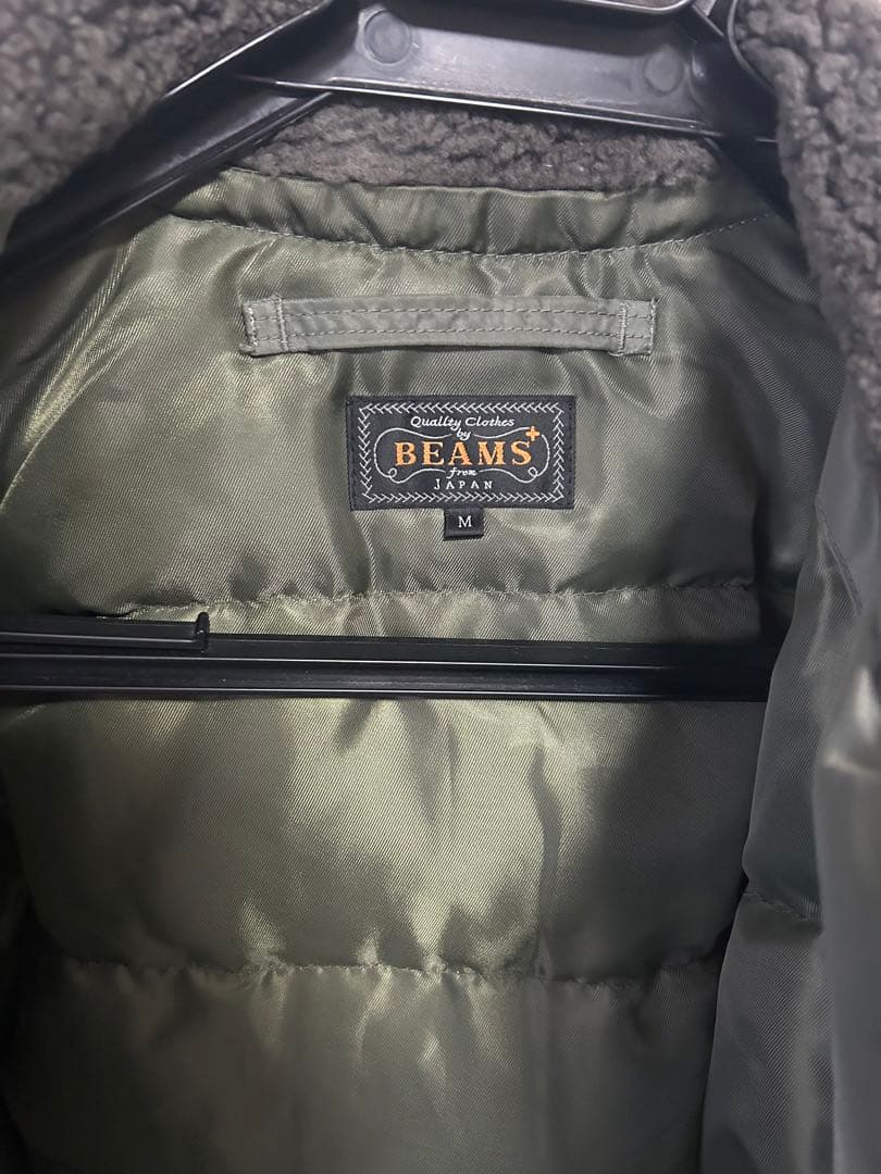 beams+ フライトジャケット ミリタリー ボアジャケット タロンジップ