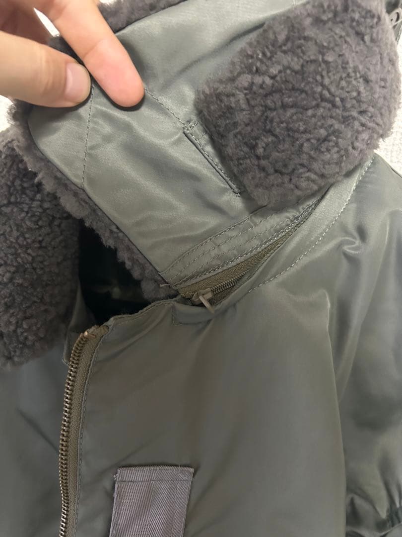 beams+ フライトジャケット ミリタリー ボアジャケット タロンジップ