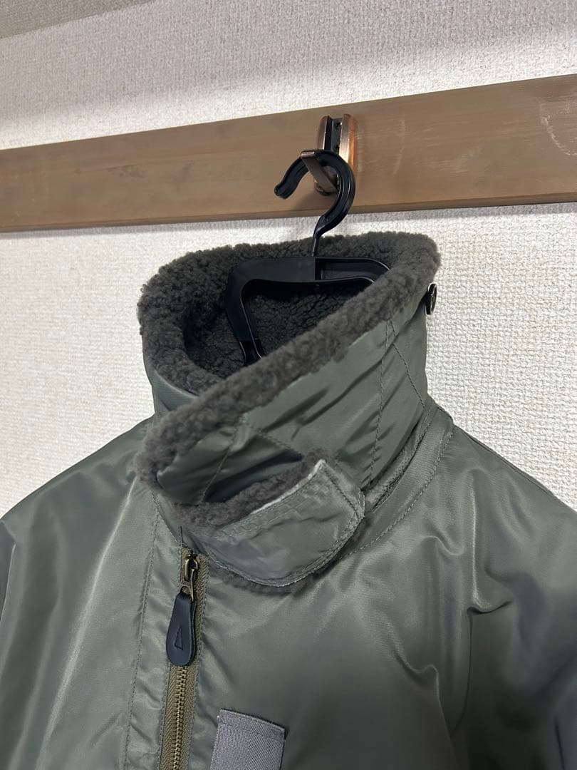 beams+ フライトジャケット ミリタリー ボアジャケット タロンジップ