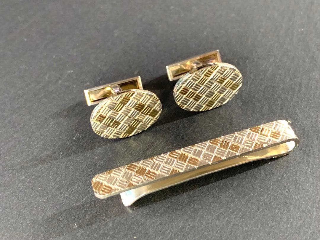 ティファニー　コンビ　カフス　ネクタイピン　セット