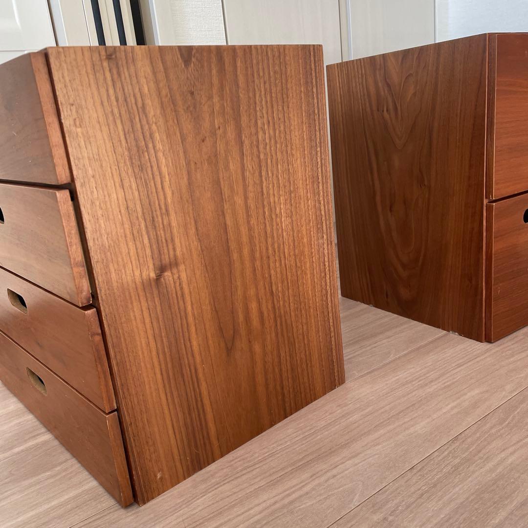 無印スタッキングチェスト　セット売り　4段と引き出し4つ