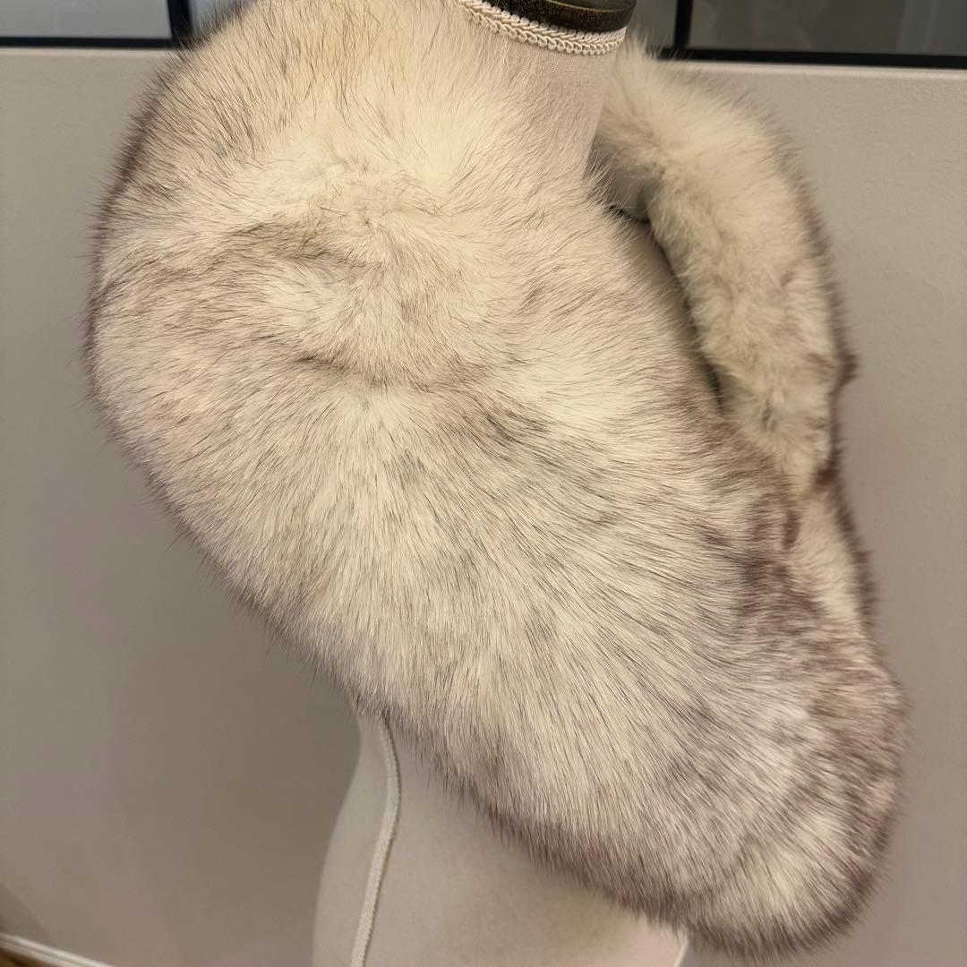 ボリューム◎SAGA FOX リアルファー ショール ストール 毛皮　成人式