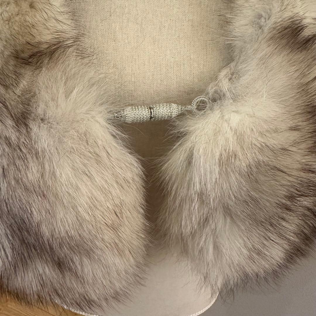 ボリューム◎SAGA FOX リアルファー ショール ストール 毛皮　成人式