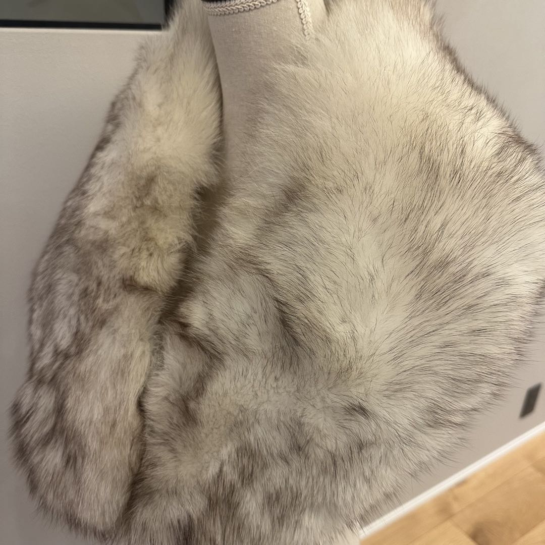 ボリューム◎SAGA FOX リアルファー ショール ストール 毛皮　成人式