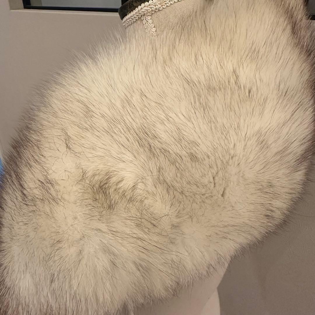 ボリューム◎SAGA FOX リアルファー ショール ストール 毛皮　成人式