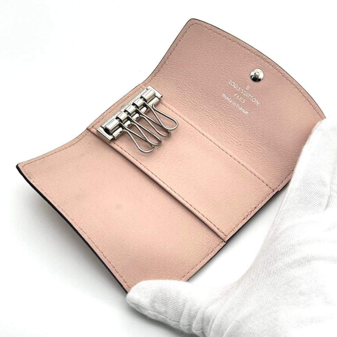 箱袋付き☆可愛い♪ルイヴィトン マヒナ ミュルティクレ4 キーケース ピンク