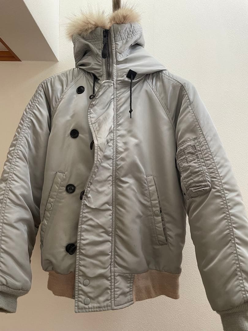 USA製 スピワック N-2B フライトジャケット シルバーグレー n2b