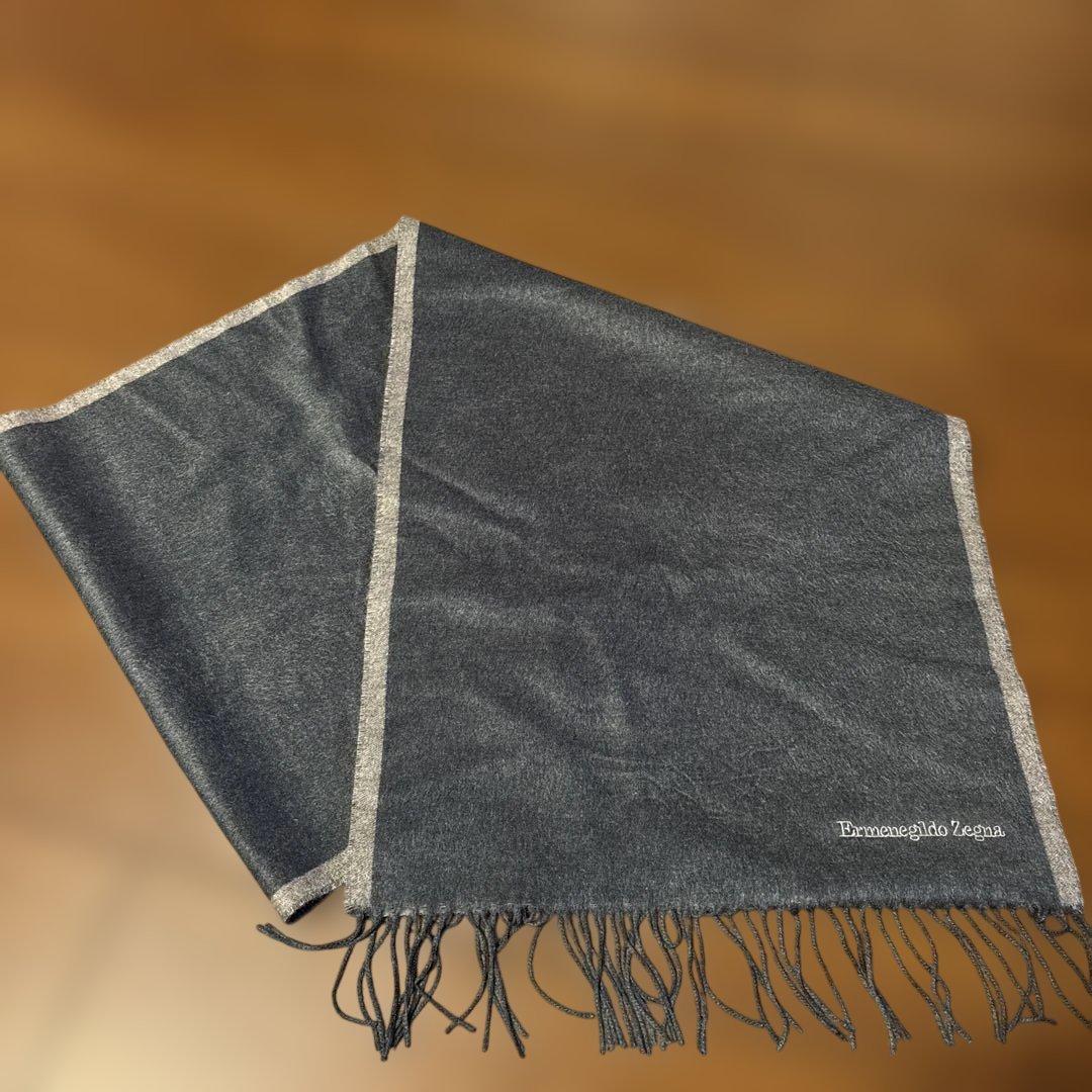 Ermenegildo Zegna 100%シルクマフラー 新品未使用 ゼニア