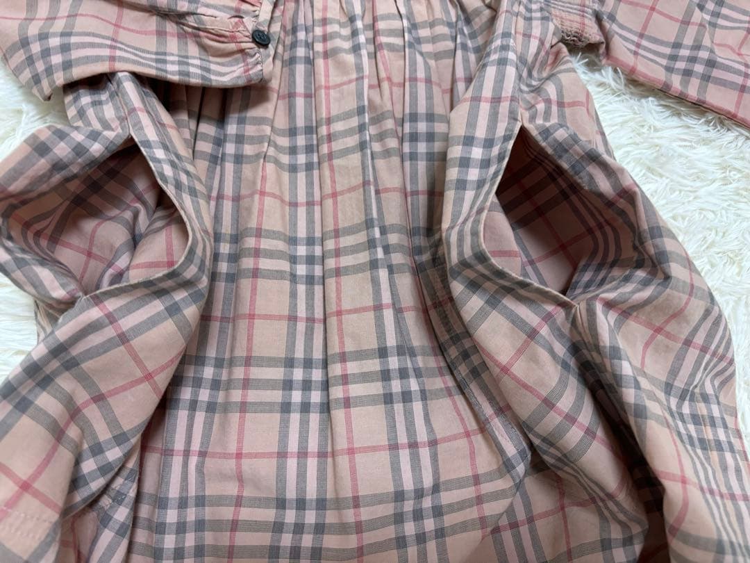 バーバリー　6y120cm 長袖ワンピース