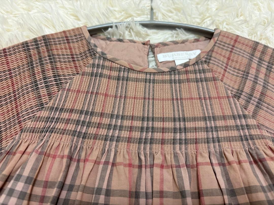 バーバリー　6y120cm 長袖ワンピース