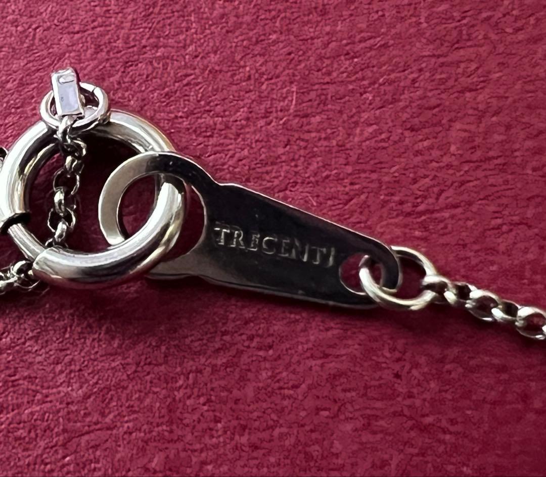 トレセンテ フローラ プラチナ ダイヤモンド ネックレス 0.20ct