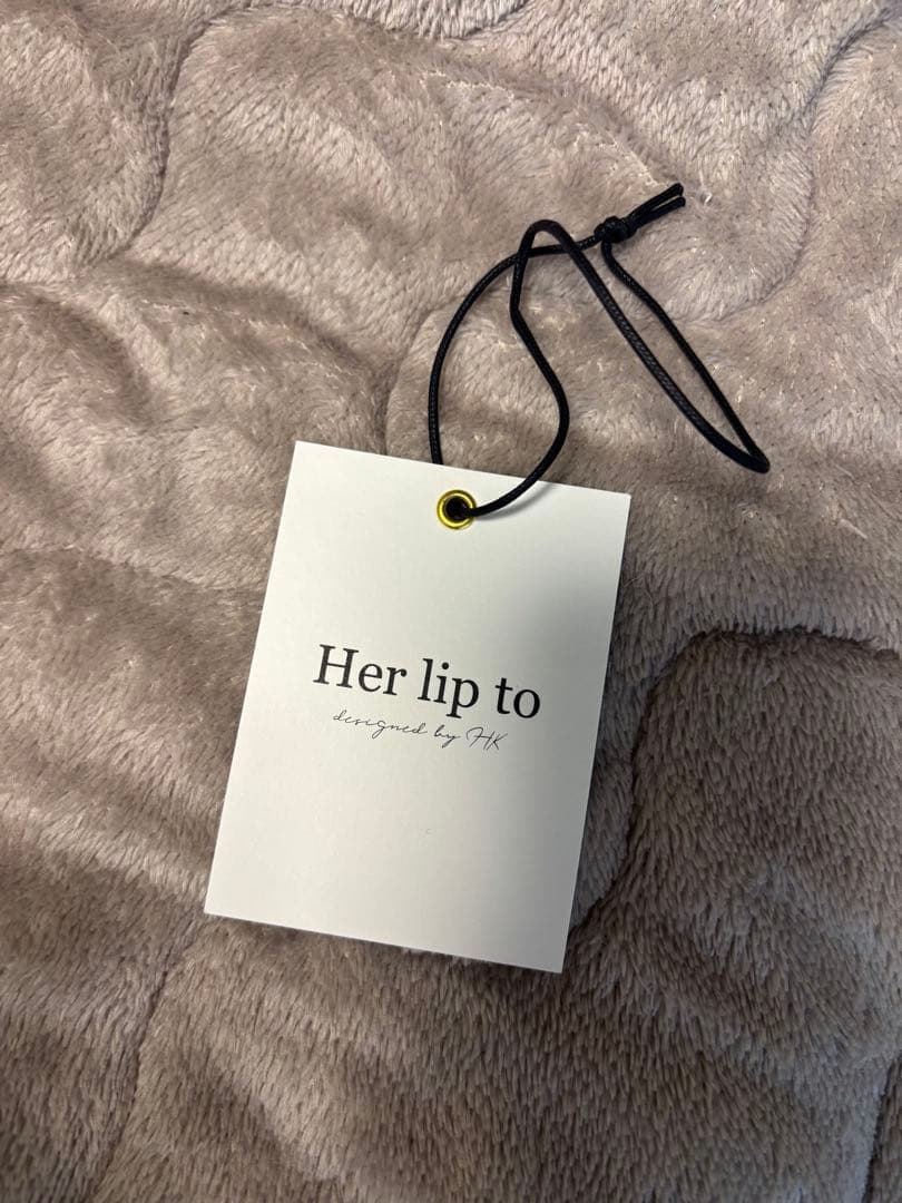 【本日限定】herlipto Grace Wrap Coat beige S