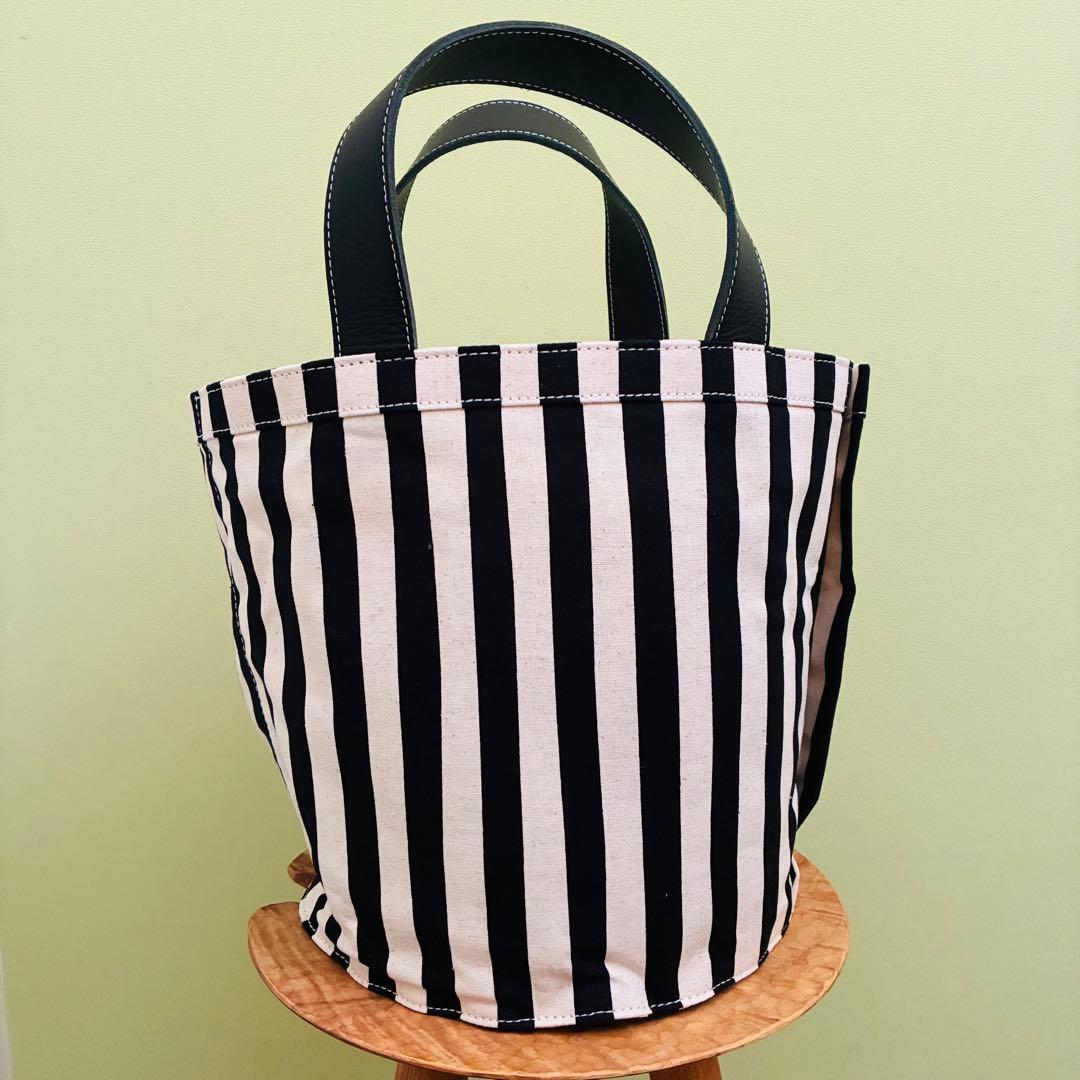 【新品タグ付き】LUDLOW ラドロー　キャンパストート　ストライプ