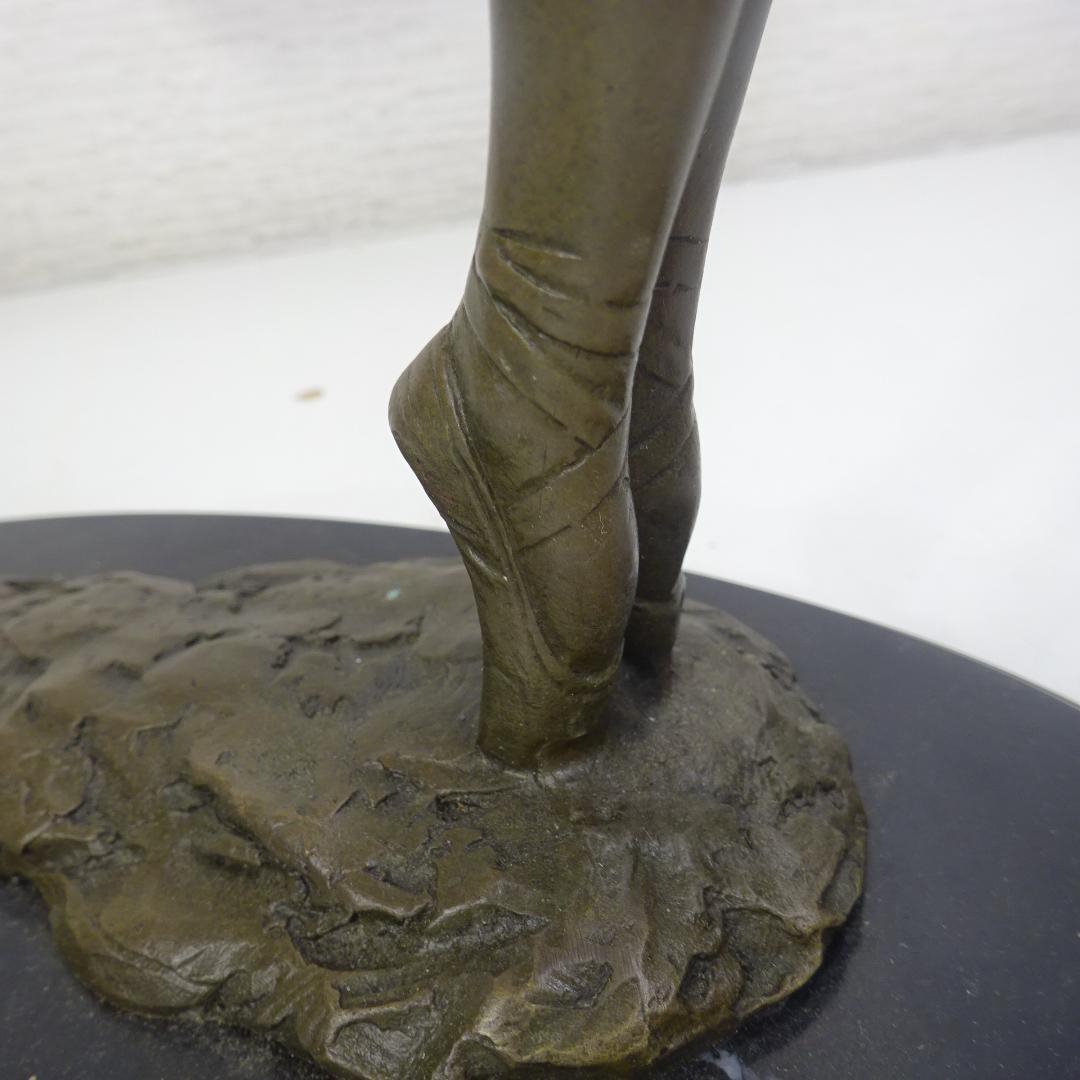 ブロンズ像 『 艶舞 』 レオタード 林良慶 美術工芸 乙女 女性像