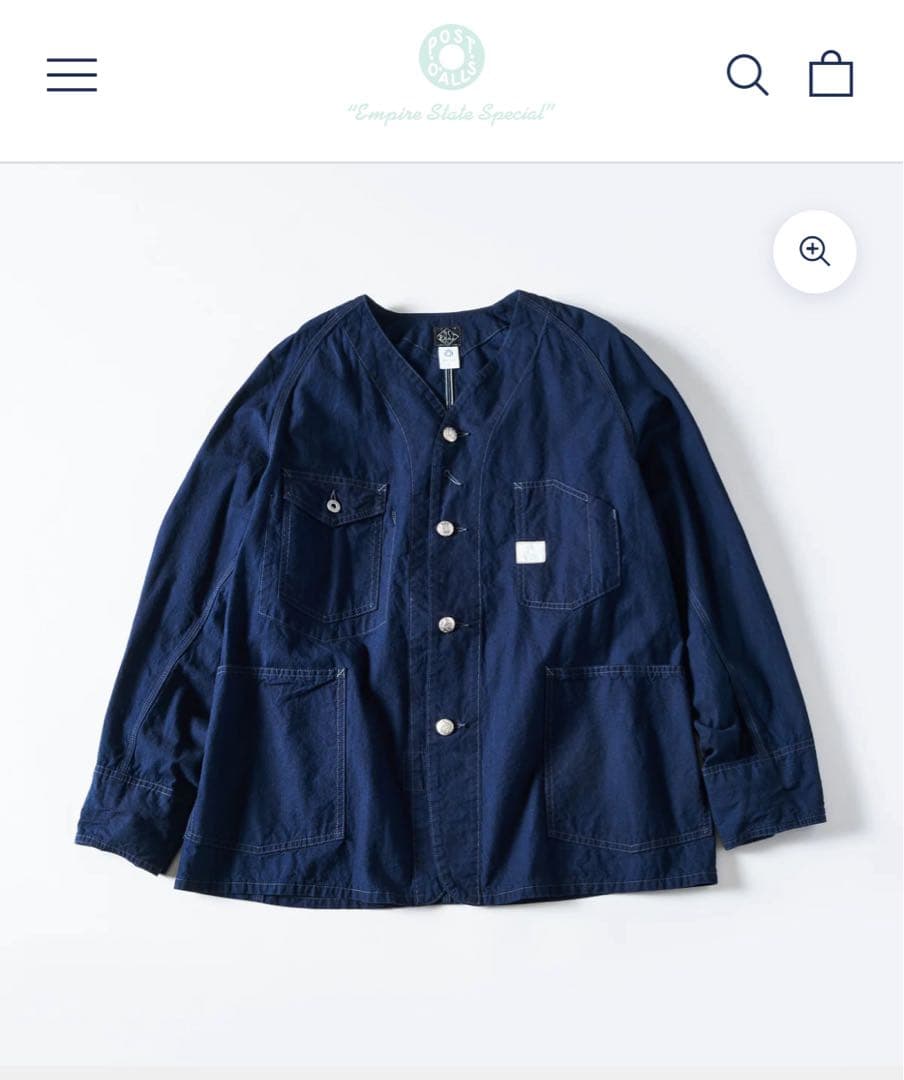 ジャケット・アウター POST OVERALLS Engineer's Jacket DV