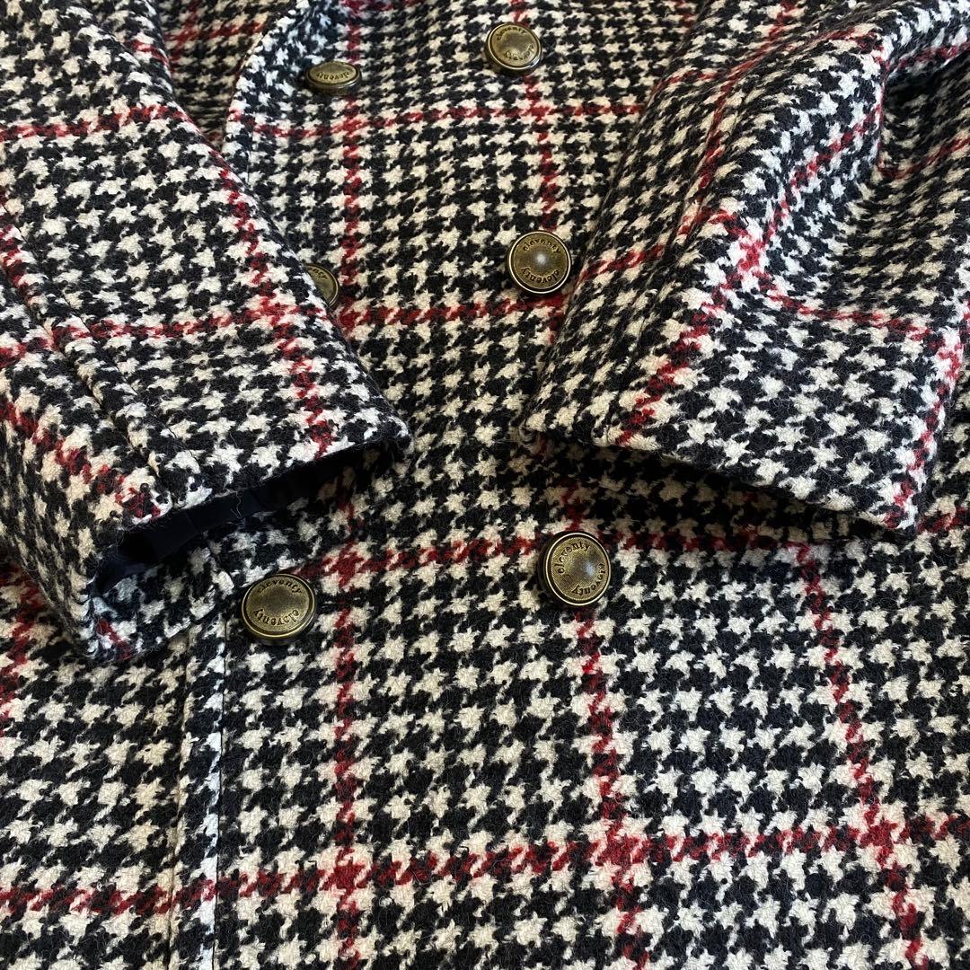 【美品/希少サイズ】イレブンティ　ダブルチェスターコート　アルパカ　千鳥　2XL