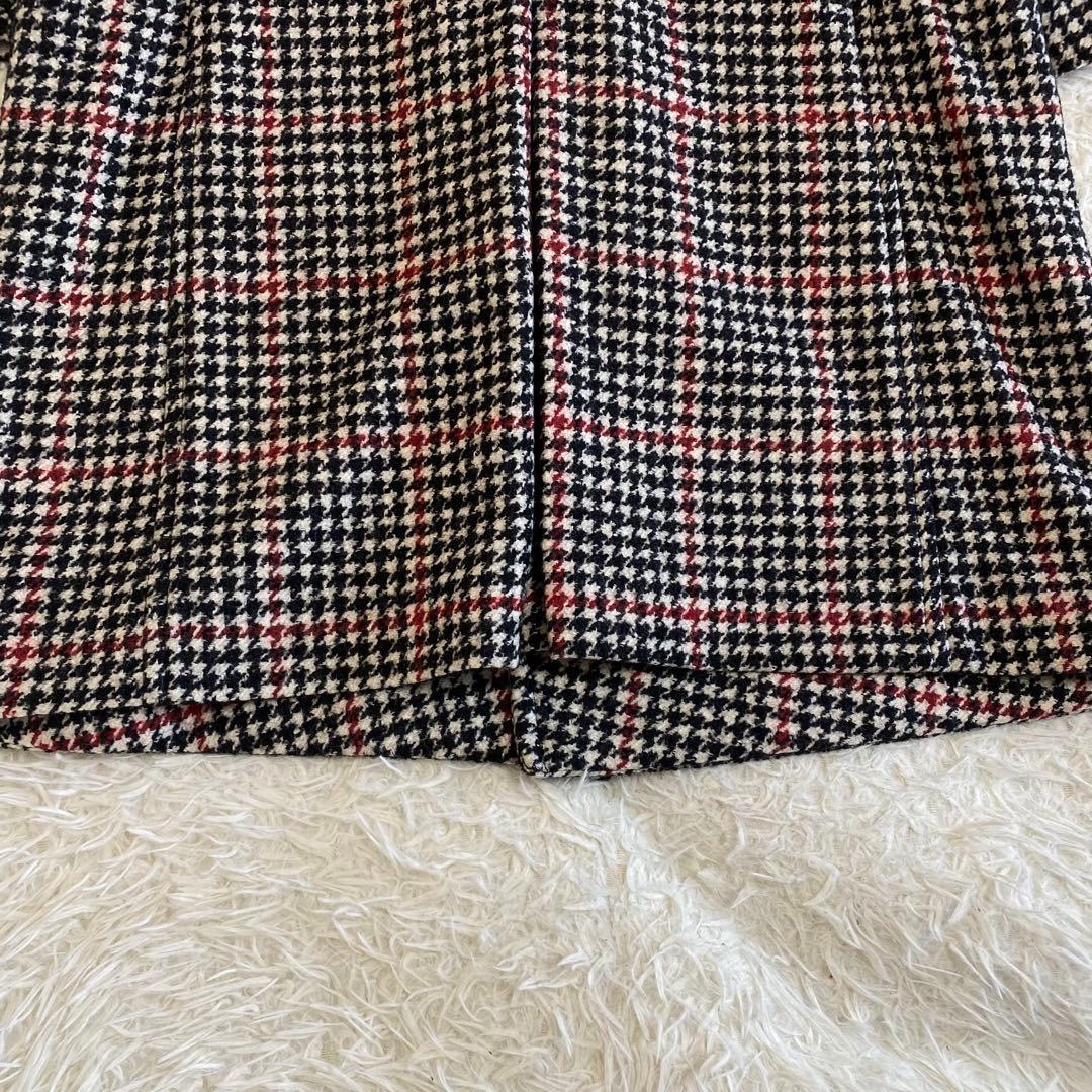 【美品/希少サイズ】イレブンティ　ダブルチェスターコート　アルパカ　千鳥　2XL