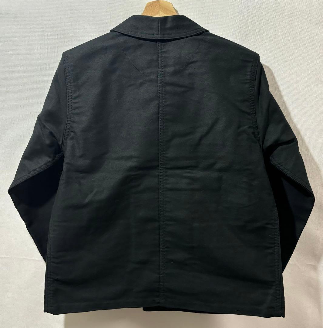 le sans pareil モールスキン ブラック ダブル カバーオール 36