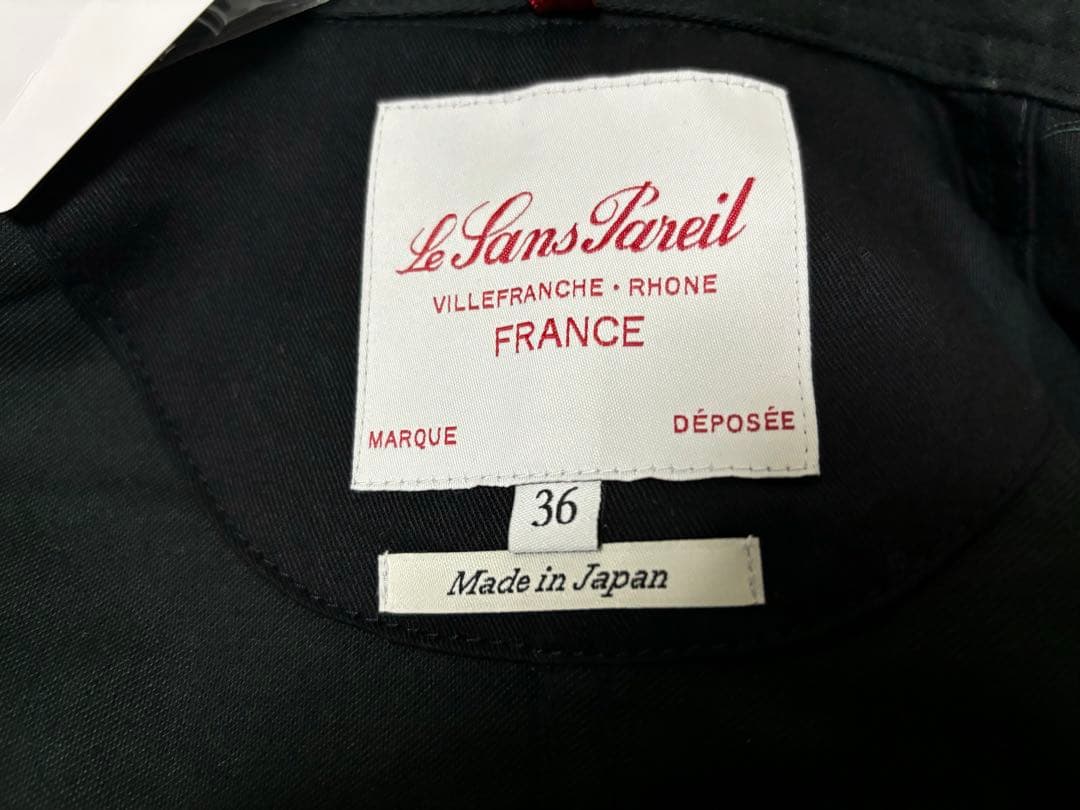 le sans pareil モールスキン ブラック ダブル カバーオール 36