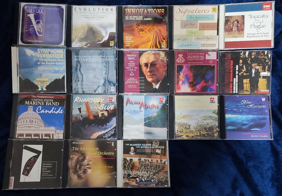 吹奏楽CD 18タイトルセット　アメリカ空軍　パリ・ギャルド　ギィデ