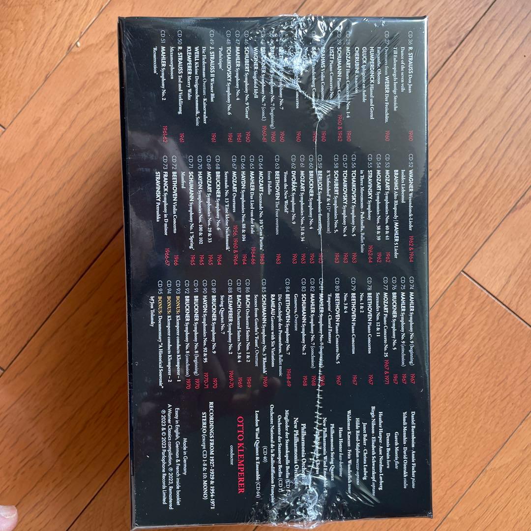巨匠指揮者オットー・クレンペラー没50年Box（リマスター）95CD