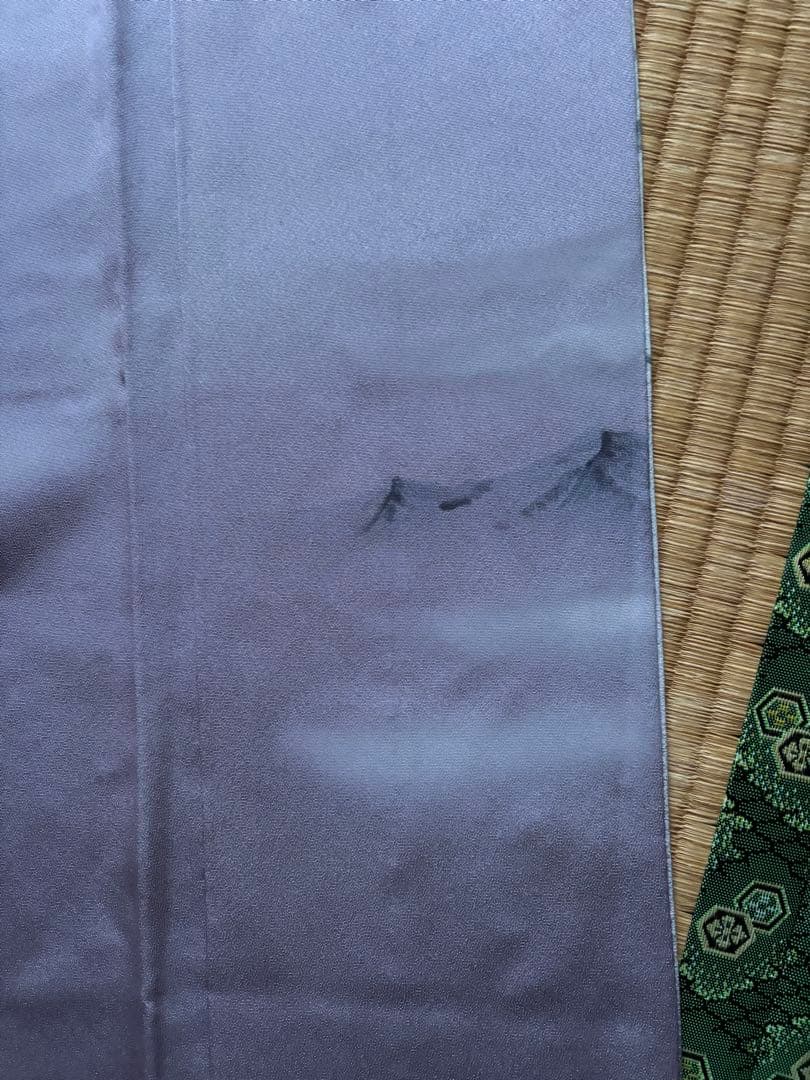 色留袖　一つ紋　作家もの　正絹　未使用