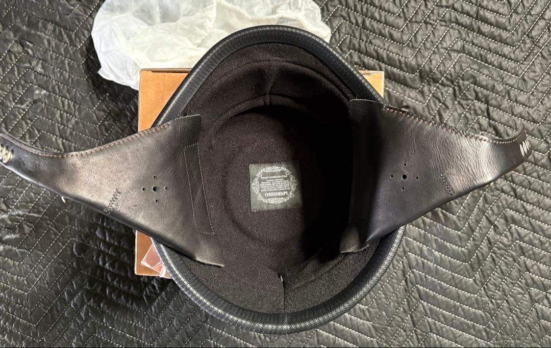 USAジャーマン ハーフヘルメットTT&CO. 本革イヤーカバー付き