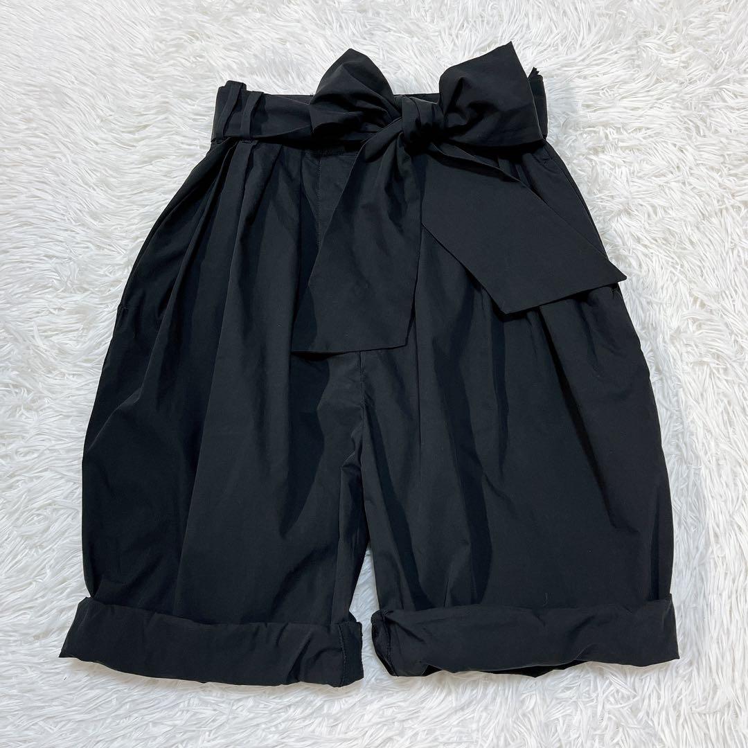 【希少・新品タグ付未使用品】MIU MIU ショートパンツ リボン ポプリン
