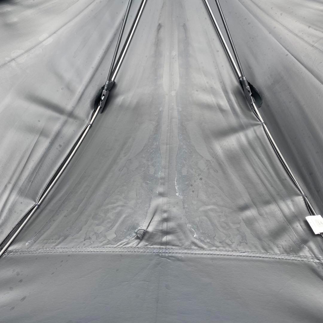 芦屋ロサブラン♡遮光日傘　長傘　黒　白バンブー　持ち手竹　紫外線対策