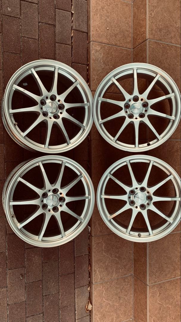 17インチ 7J PCD100 オフセット＋50 30プリウス50プリウスなど