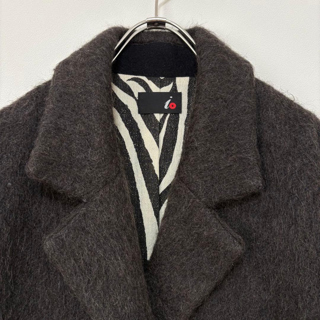 H.P.FRANCE / io アルパカ モヘア シャギー チェスターコート 2