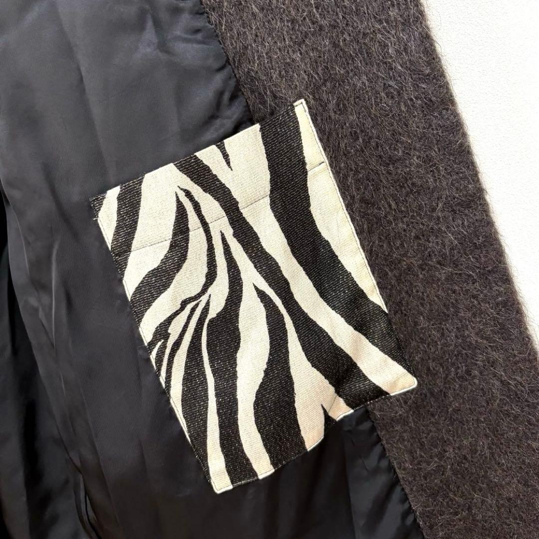 H.P.FRANCE / io アルパカ モヘア シャギー チェスターコート 2