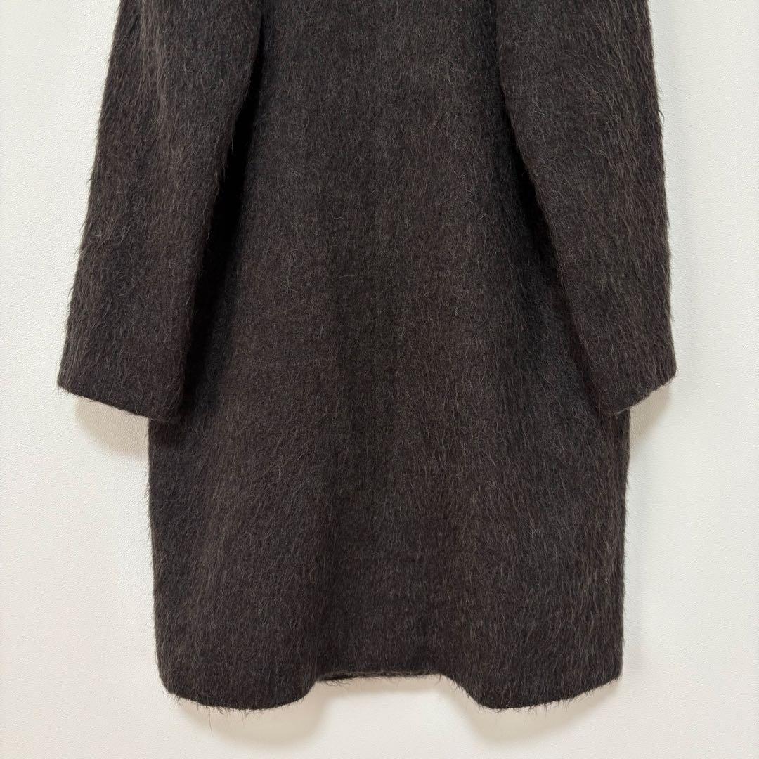H.P.FRANCE / io アルパカ モヘア シャギー チェスターコート 2