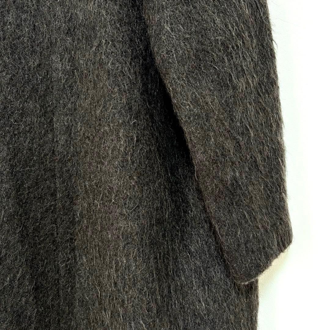 H.P.FRANCE / io アルパカ モヘア シャギー チェスターコート 2