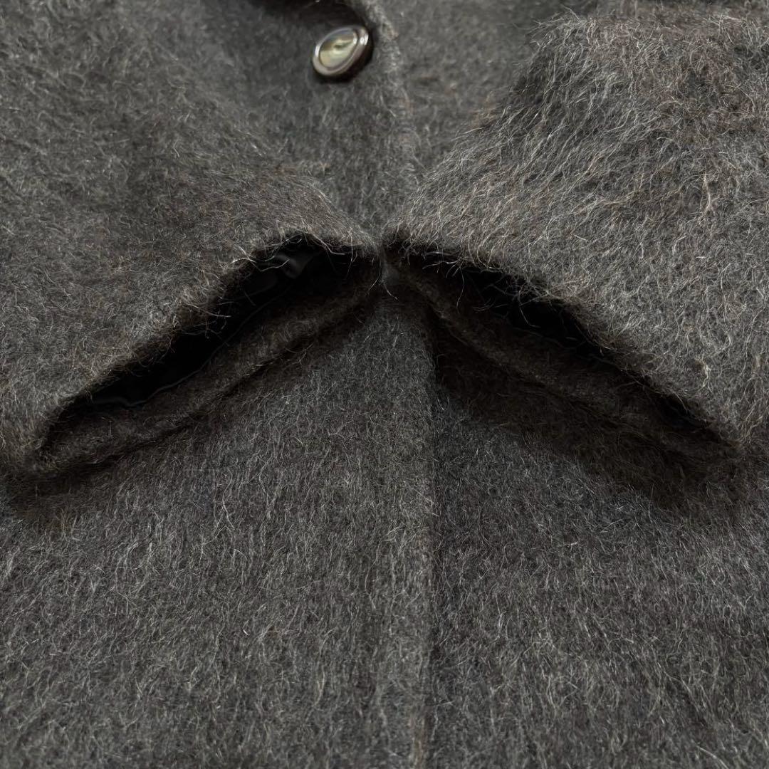 H.P.FRANCE / io アルパカ モヘア シャギー チェスターコート 2
