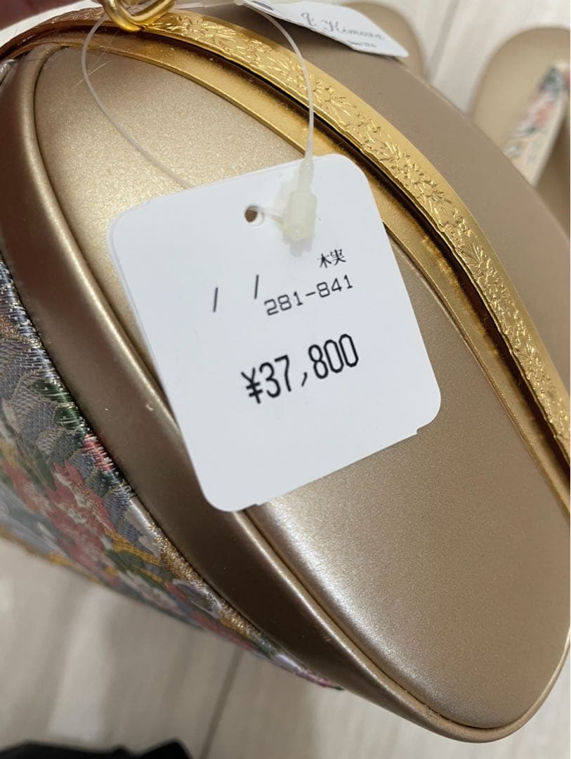 和装用バッグと草履セット ゴールド