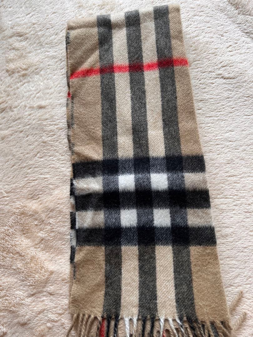 バーバリーカシミヤマフラー