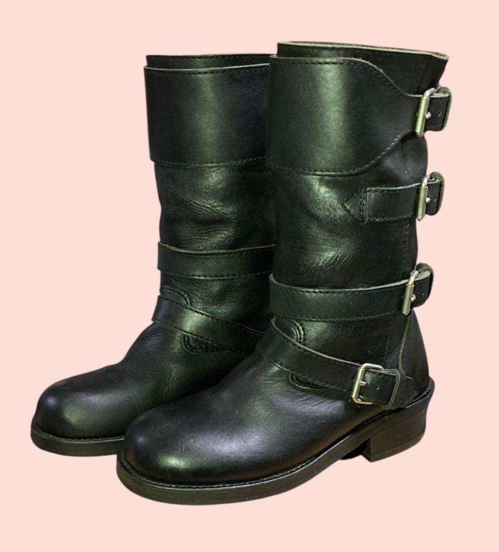 07aw JUNYA WATANABE MAN 4連ベルトバイカーロングブーツ