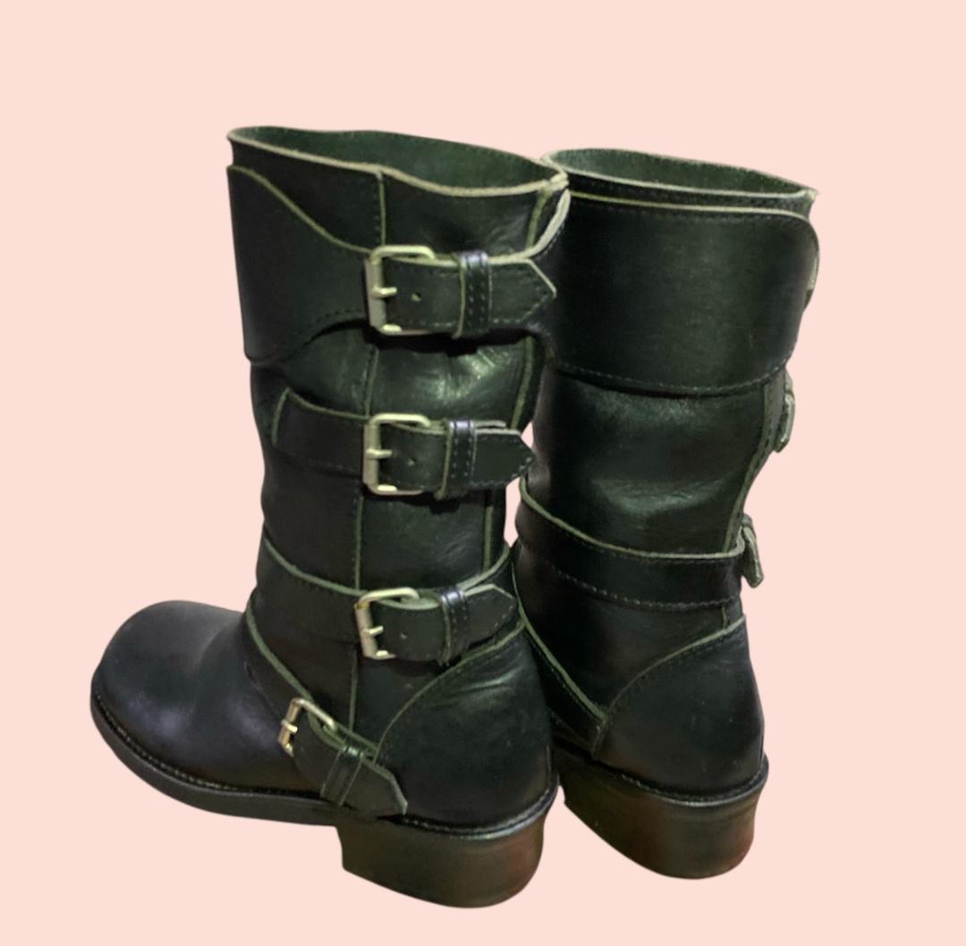 07aw JUNYA WATANABE MAN 4連ベルトバイカーロングブーツ