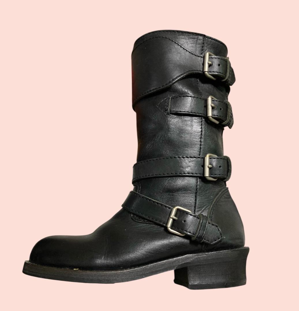 07aw JUNYA WATANABE MAN 4連ベルトバイカーロングブーツ