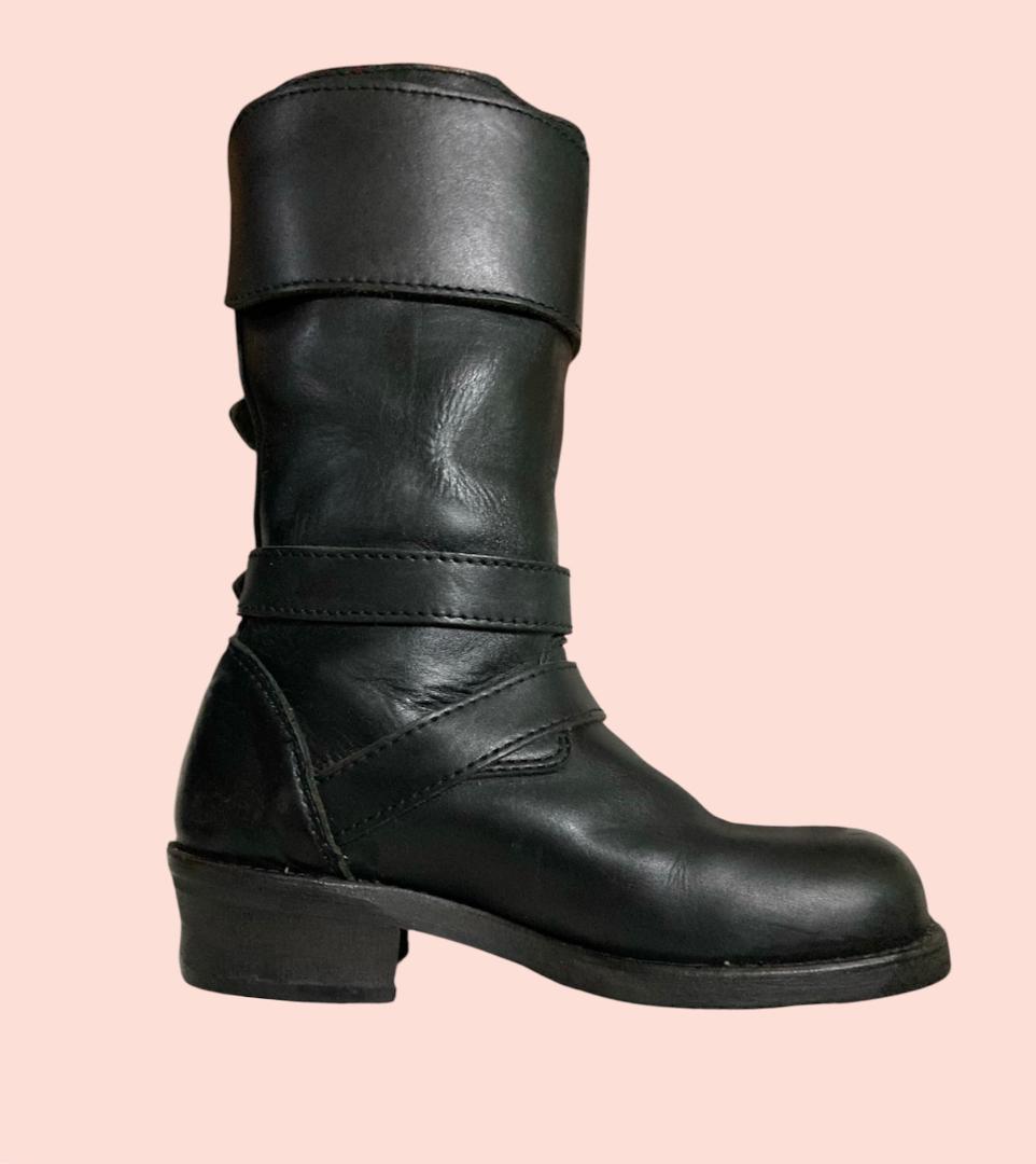 07aw JUNYA WATANABE MAN 4連ベルトバイカーロングブーツ