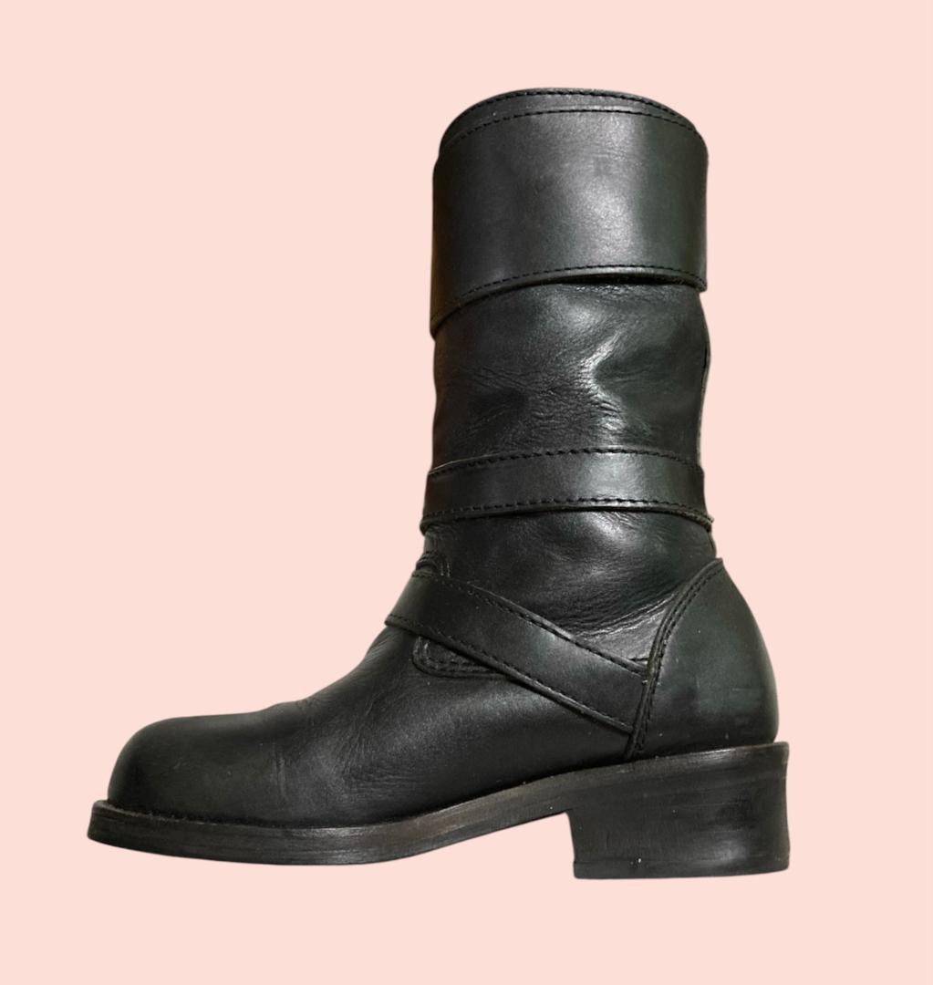 07aw JUNYA WATANABE MAN 4連ベルトバイカーロングブーツ