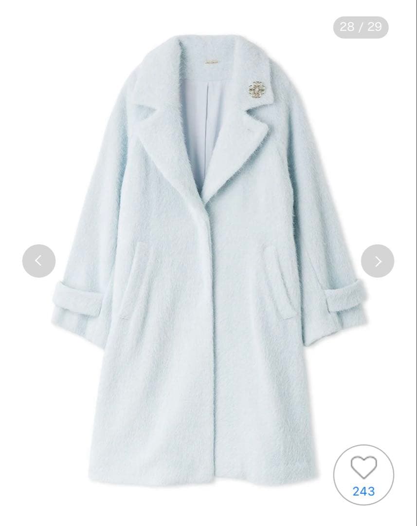 2025AW SNIDEL シャギーロングコート