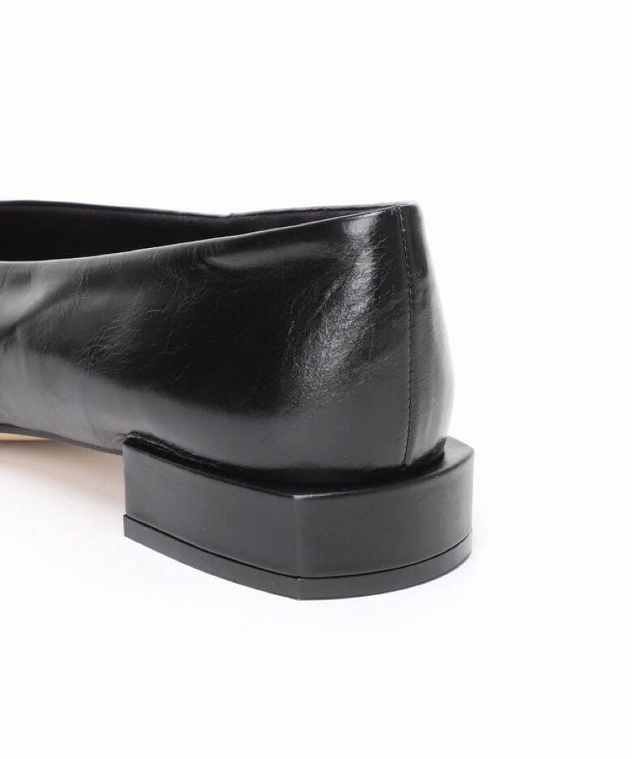 GRISE レザー ARTY オーナメントフラット ブラック24.5